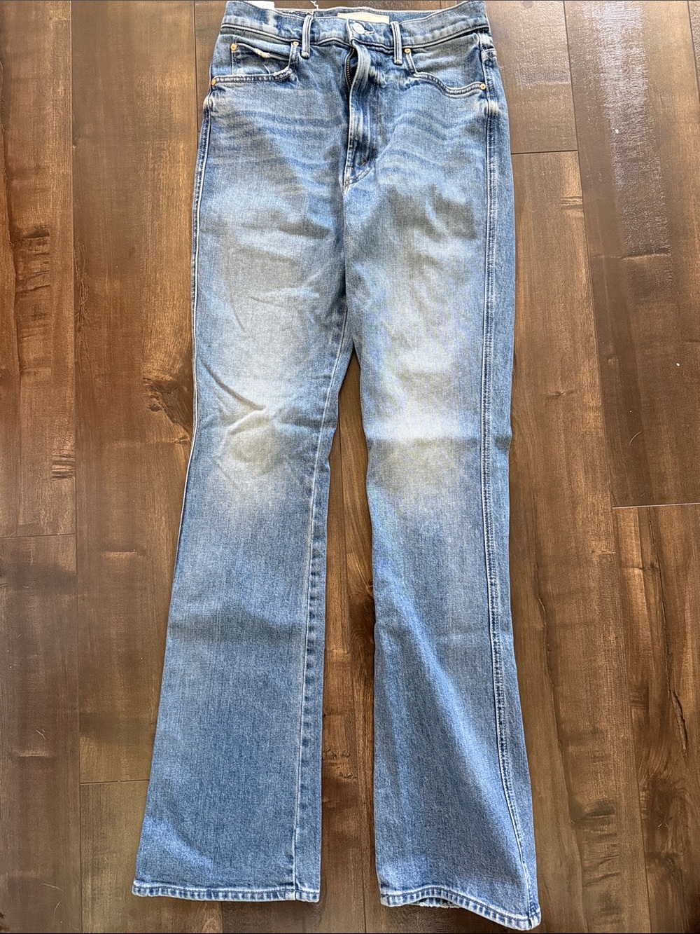MOTHER Light Blue Flare Jeans